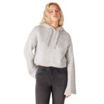 Wrangler Regular Fit Normal Kesim Kapüşonlu Gri Kadın Triko Hırka W232523, Gray, S