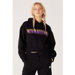 WRANGLER Regular Fit Normal Kesim Kapüşonlu İçi Polarlı Kadın Siyah Baskılı Sweatshirt