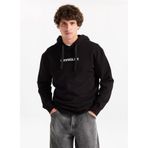 WRANGLER Regular Fit Normal Kesim Kapüşonlu Siyah Sweatshirt, L, W2520122, Black-W2520122001, erkek