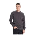 Wrangler Regular Fit Small Logo Sweatshirt Erkek Sweatshirt, Açık Siyah, M