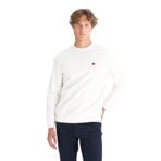 WRANGLER Regular Fit Sweatshirt, S, EMC8GY115351, Beyaz, erkek