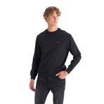 WRANGLER Regular Fit Sweatshirt, S, EMC8GY115352, Siyah, erkek