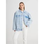 Wrangler Relaxed Açık Bej Kadın Ceket W241107851-Oversize Jean Ceket