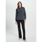 Wrangler Relaxed Fit Geniş Kesim Kapüşonlu Kadın Antrasit Youth Cute Triko Kazak W242711, Dark Gray, XS