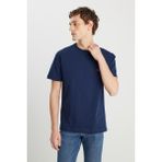 Wrangler Relaxed Fit Small Logo Erkek T-Shirt MW7NM203877W72 - Lacivert - XL