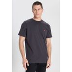 Wrangler Relaxed Fit Small Logo Siyah Erkek Kısa Kol T-Shirt - XL