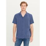 Wrangler Relaxed Lacivert Erkek Gömlek W2510722410 Relaxed Fit Tencel - S