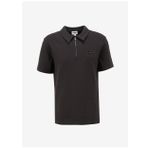 Wrangler Siyah Erkek Polo T-Shirt W7NQ20528633W Fermuarlı Polo T-shir