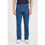 WRANGLER Straight Fit Düz Kesim Düz Paça Normal Bel Erkek Mavi Texas Pamuklu Esnek Jean Denim Kot Pantolon