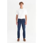 Wrangler Texas Pamuklu Slim Fit Dar Kesim Cepli Jean Pantolon Erkek Desenli Mavi Renk