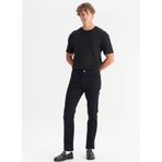 WRANGLER Texas Pamuklu Slim Fit Dar Kesim Esnek Jean Kot Pantolon, 30/30, W12S, Black-MW12S016100, Erkek