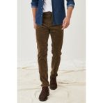 Wrangler Texas Slim Fit Dar Kesim Normal Bel Esnek Jean Kot Pantolon - Koyu Kahverengi - 30 / 30