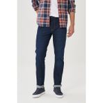 Wrangler Texas Slim Fit Dar Kesim Normal Bel Koyu Mavi Esnek Jean Kot Pantolon - 31 / 32