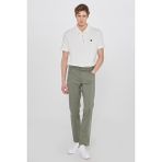 Wrangler Texas Slim Fit Dar Kesim Normal Bel Siyah Esnek Pantolon - Yeşil