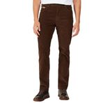 Wrangler Texas Slim Kadife Pantolon Erkek Pantolon Koyu Kahverengi 31/32
