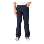 WRANGLER Texas Straight Fit Normal Bel Denim Esnek Jean Kot Pantolon (Mat Lacivert / 30-32)