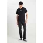 WRANGLER Texas Straight Fit Normal Bel Düz Paça Siyah Pamuklu Esnek Jean Denim Pantolon