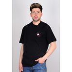 Wrangler W231233001 Siyah Arkası Baskılı Bisiklet Yaka Erkek T-Shirt - M