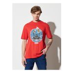 Wrangler W231237600 Bisiklet Yaka Kırmızı Erkek T-shirt