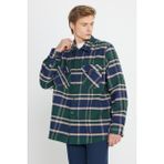Wrangler W242602900 Multi Erkek Çizgili Çift Cepli Uzun Kollu Oduncu Gömleği