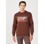 Wrangler W646H1H44 Kahve Bisiklet Yaka Erkek Sweatshirt