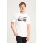 Wrangler W753EEW04 Beyaz Erkek Wrangler Yazılı Regular Fit Bisiklet Yaka T-Shirt