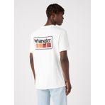 Wrangler W7BFEEW03 Worn Beyaz Bisiklet Yaka Erkek T-shirt