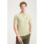 Wrangler W7D5K4XX2T 37Y Tea Leaf Erkek Regular Kısa Kollu Polo T-Shirt - Yeşil - M