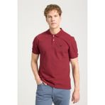 Wrangler W7D5K4XX2T606 Bordo Erkek Regular Fit Normal Kesim Polo Yaka %100 Pamuk Tişört - 2XL