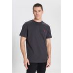 Wrangler W7NM203877 Black Erkek Oversıze Kısa Kollu Bısıklet Yaka Logo Baskılı T-Shırt - Siyah - XL