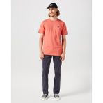 Wrangler W7NM20387733L Somon Erkek Regular Fit Bisiklet Yaka T-Shirt - XL