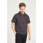 Wrangler W7NQ20528633W Erkek Siyah Sünger Desen Polo Yaka T-Shirt - 2XL