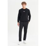 Wrangler WM01200001001 Siyah Erkek Tencel Kumaş Slim Fit Chino Beli Lastikli Pantolon