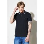Wrangler Wrangler Erkek Siyah Polo Tişört - Mavi - Siyah