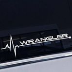 Wrangler Yan Cam Sticker Oto Kapı Çıkartma Tuning oto 20 cm x 7 cm yazı 240
