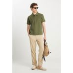 WRANGLER Yeşil Erkek Kısa Kol T-Shirt Erkek Regular Fit Polo