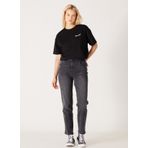 Wrangler Yüksek Bel Dar Paça Regular Fit Gri Kadın Denim Pantolon W27MMR496-Gri