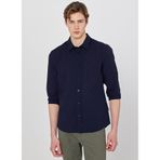 WRANGLER%100 Pamuk Regular Fit Normal Kesim Cepli Gömlek, S, W2610001, Navy-W2610001410, Erkek