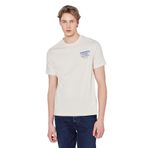 WRANGLER%100 Pamuk Regular Fit Normal Kesim Logo Detaylı Tişört, L, W2610018, Beige-W2610018614, Erkek