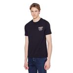 WRANGLER%100 Pamuk Regular Fit Normal Kesim Logo Detaylı Tişört, L, W2610018, Black-W2610018001, Erkek