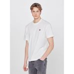 WRANGLER%100 Pamuk Relaxed Fit Rahat Kesim Bisiklet Yaka Logo Detaylı Tişört, L, W7NM203877, Off White-W7NM203877102, Erkek