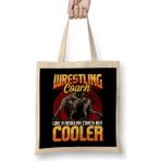 Wrestling Coach Like A Regular Coach But Cooler Bez Çanta Uzun Saplı - Açık Bej - 40 X 40