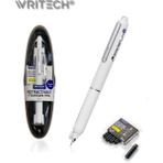 Writech Basmalı Dolma Kalem +5 Yedek Kartuş Hediyeli (Mavi Mürekkep) - Beyaz
