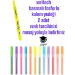 Writech Basmalı Fosforlu Kalem Yedeği 2 Adet Renk Tercihinizi Mesaj Yoluyla Belirtiniz - Çok Renkli