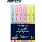 Writech Highlighters Silinebilir Fosforlu Kalemler 6'lı Set - Pastel