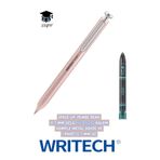 Writech Space Up 0.7 mm Uçlu Kurşun Kalem, Komple Metal Gövde, Pembe