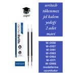 Writech Tükenmez Jel Kalem Yedeği 2 Adet Mavi W-0156 W-0157 W-0161 W-0163 W-0164 W-0171 W-099S