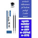 Writech Tükenmez Kalem Jel Yedeği 2 Adet Mavi Uyumlu Modeller W-0153 W-0154 W-0154A2 W-0178 - Çok Renkli - diğer