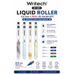 Writech W-501 Liquid Roller 0,5 mm 4 Renk Jel Kalem Seti