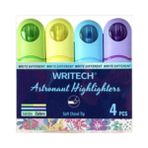 Writech W-8154 Astronot Neon Renkler 4'lü Fosforlu Kalem Seti
